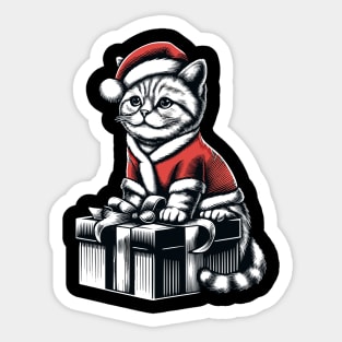 Christmas cat Sticker